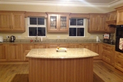 Venician Gold Granite Worktop, Upstands & Ogee Edge Profile Island Top