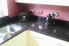 Indian Black Granite Worktop, Upstands & Window Board