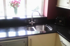 Indian Black Granite Worktop, Upstands & Window Board