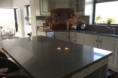Sparkling Grey Quartz Worktop & Upstands