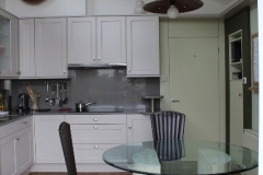 Twilight Grey Quartz Hob Section with Full Height Splashbacks