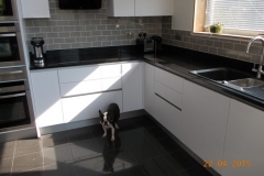 Crystal Black Quartz Worktop & Upstands