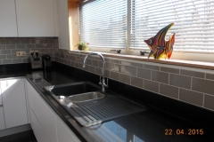 Crystal Black Quartz Worktop & Upstands
