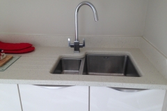 Crystal Reef Quartz Sink Section with Upstands