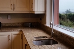 Venician Gold Granite Worktop, Upstands & Double Recessed Draining Board