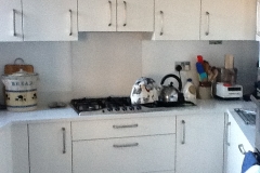 Crystal Ivory Quartz Worktop, Upstands & Splashback