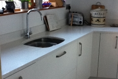 Crystal Ivory Quartz Worktop & Upstands