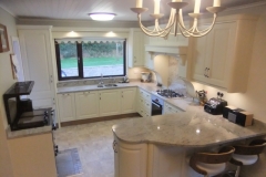 Astoria Ivory Granite Worktop, Upstands, Splashback, Window Board & 1/2 Recessed Draining Board