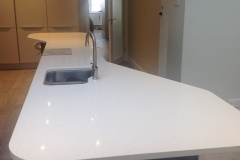 Crystal Ivory Quartz Worktop