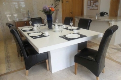 Silver White Quartz Table