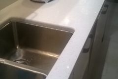 Crystal Ivory Quartz Worktop
