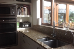 Venician Gold Granite Sink Section with Upstands & Window Board