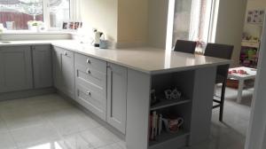 Crystal Ivory Quartz Worktop & Upstands