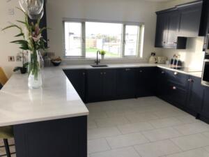 Valley White Quartz Worktop, Upstands & Splashback
