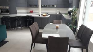 Grey Savoie Quartz Worktop, Upstands & Window Board