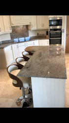 Astoria Ivory Granite Worktop, Upstands & Splashback
