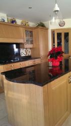 Tan Brown Granite Worktop, Upstands & Splashback