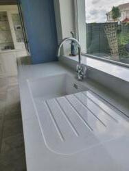 Misterio Quartz Worktop, Upstands, Window Board & 1/2 Recessed Draining Board