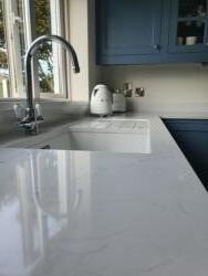 Misterio Quartz Worktop, Upstands, Window Board & 1/2 Recessed Draining Board