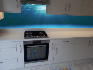 Crystal Ivory Quartz Worktop & Upstands