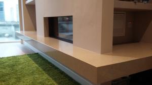 Jura Grey Quartz Fireplace