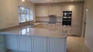 Leopard White Granite Worktop, Upstands, Splashback & Window Board