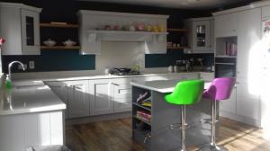 Sparkling White Quartz Worktop, Upstands & Splashback