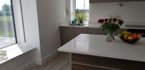 Valley White Quartz Worktop & Upstands